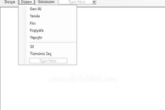 Basit Metin Edit&ouml;r&uuml;