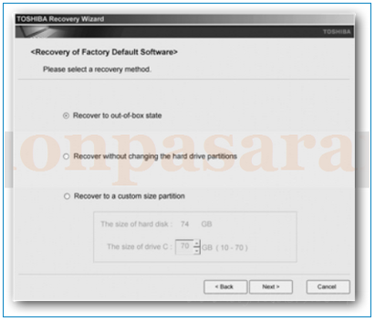 Recovery (Sistemi Fabrika Ayarlarına Almak)